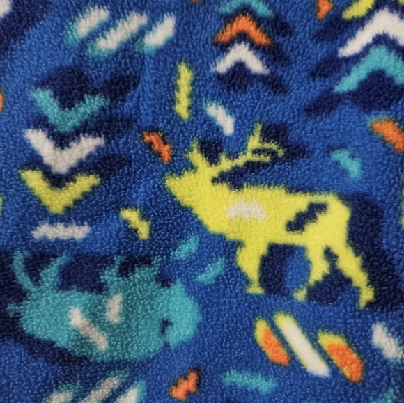 Columbia Toddler Zing III Fleece Zip Up With Buffalo And Reindeer Print - Picture 3 of 9